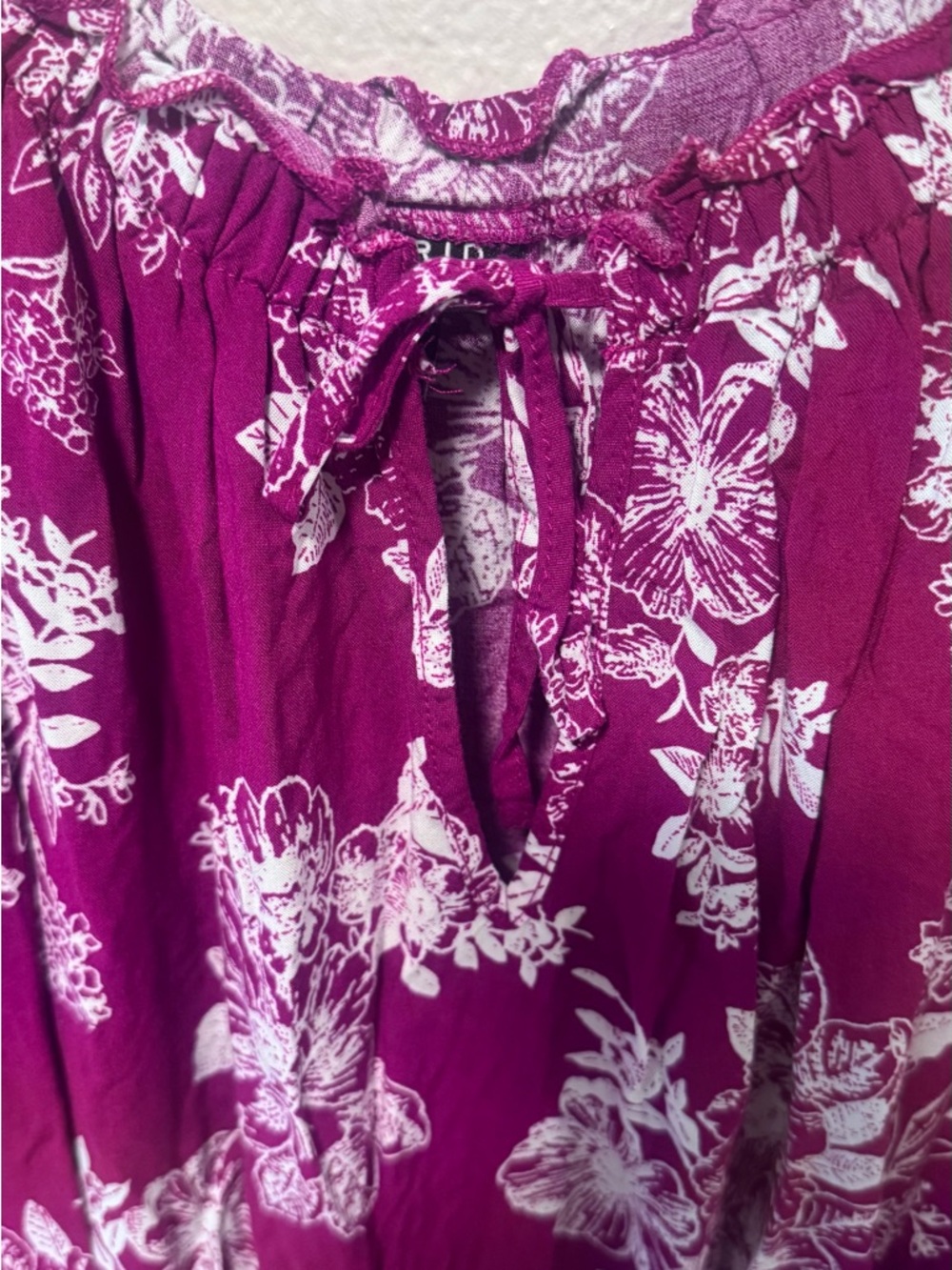 EUC torrid Berry Floral Challis Slit Maxi Dress - Size 3 - Picture 5 of 12